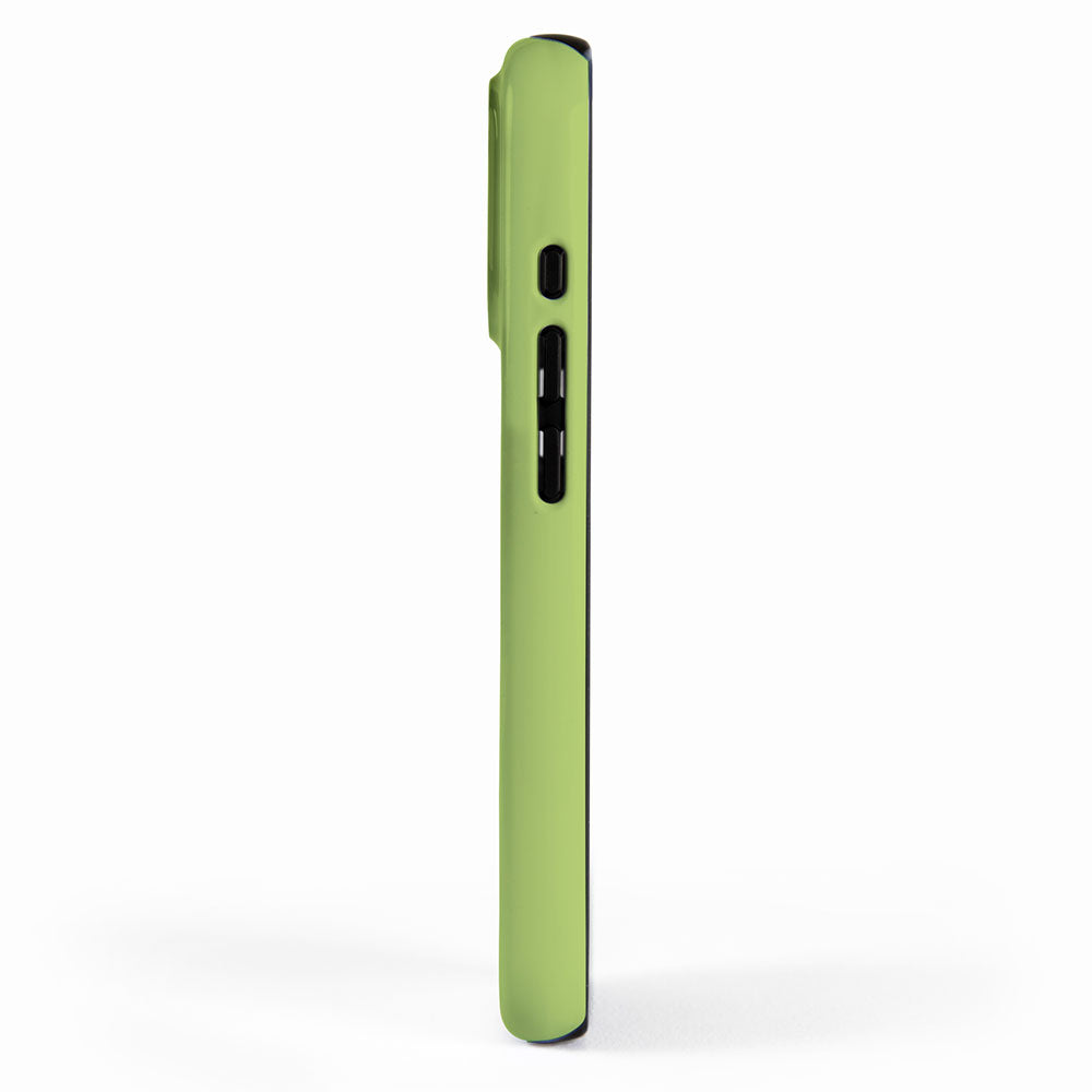 Happy Light Lime Green Solid iPhone Case Gallery Image 2