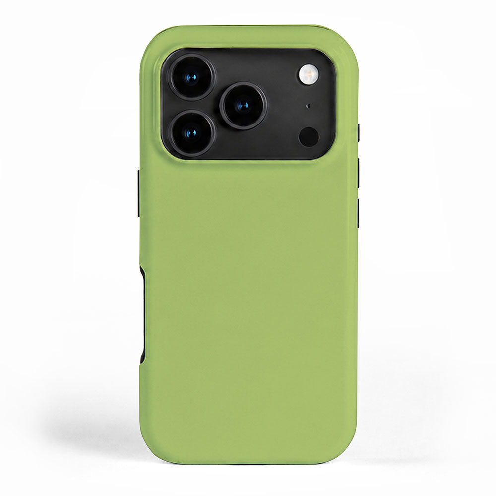 Happy Light Lime Green Solid iPhone Case Gallery Image 1