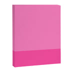 Hot Pink Color Block Minimalist Maximalist Solid Stripe Pattern Canvas Print Gallery Image 8