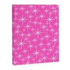 Hot Pink Mid Century Modern Twinkling Stars Retro Atomic Pattern Canvas Print Gallery Image 8