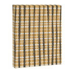 Hygge Striped Plaid Charcoal Mustard Gold Pattern  Canvas Print Gallery Image 8