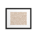Ink Spot Pattern Buff Beige and Cream Framed Art Print Gallery Image 4