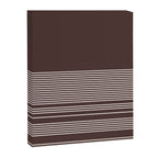 Ink Stripes Organic Minimalist Pattern Brown and Cream Canvas Print Gallery Image 8