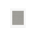 Inky Peace Dots Minimalist Pattern 3 in Black and Almond Cream Art Print Gallery Image 1