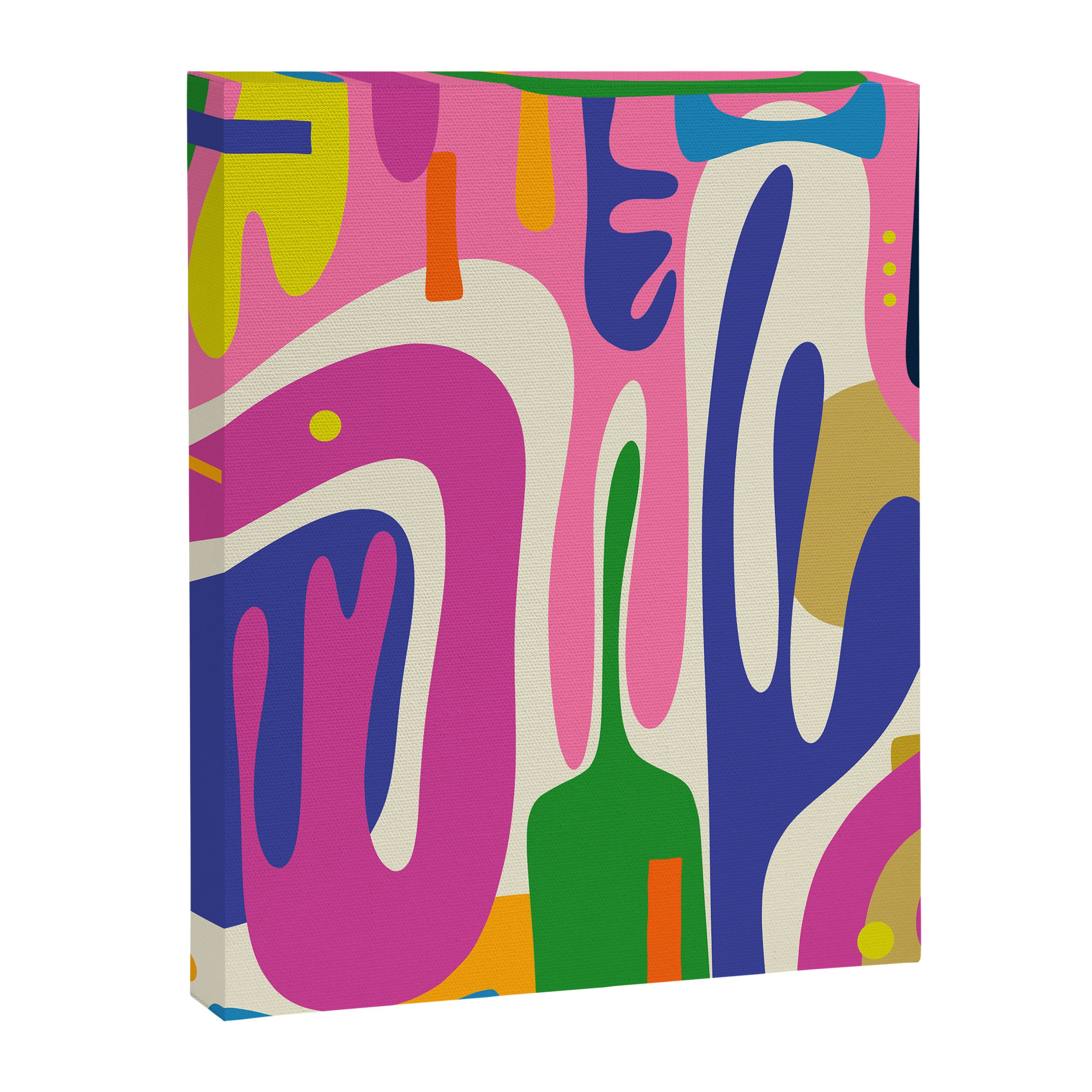 Jazz Garden Colorful Mid Century Modern Maximalist Abstract Canvas Print Gallery Image 6