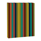 Joseph Stripes II Vertical Midcentury Modern Stripe Pattern in Mid Mod Colors Canvas Print Gallery Image 8