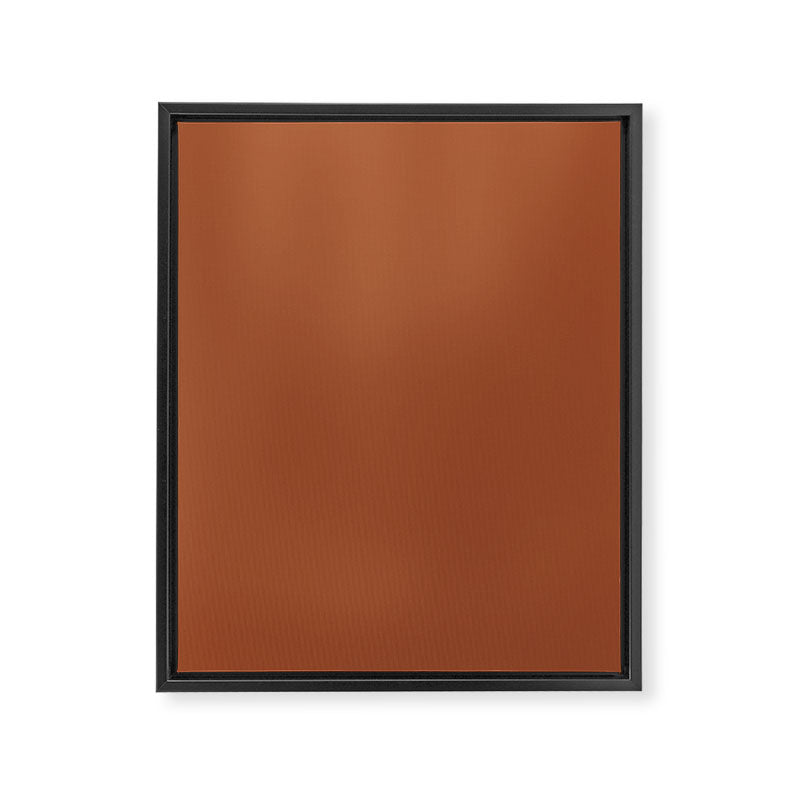Kauai Soil Clay Terracotta Rust Solid  Framed Canvas Print Gallery Image 8