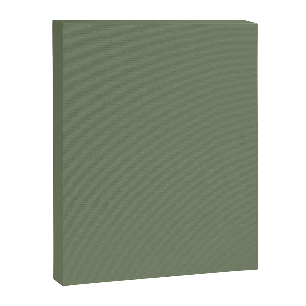 Khaki Green Solid Color Canvas Print Gallery Image 8