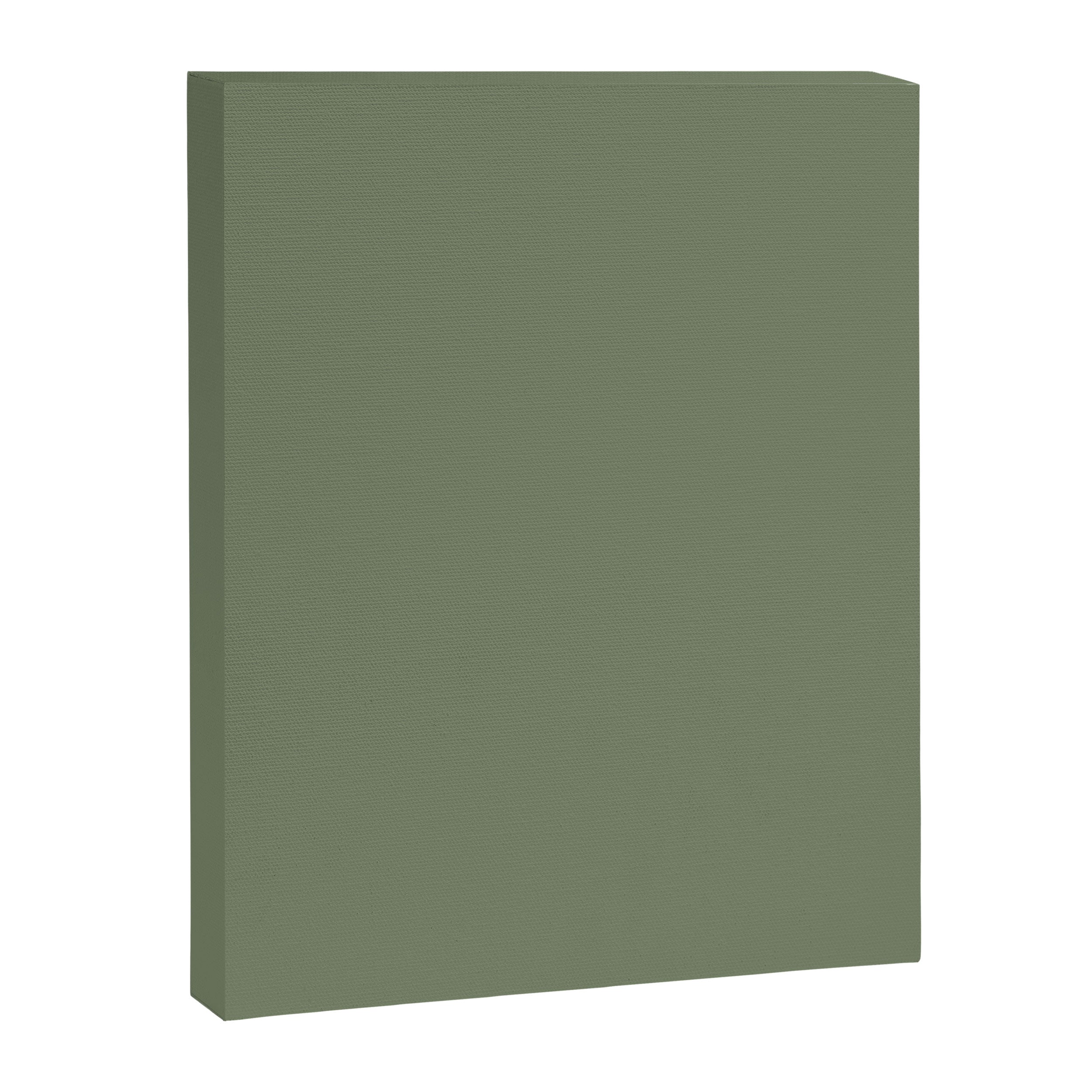 Khaki Green Solid Color Canvas Print Gallery Image 8