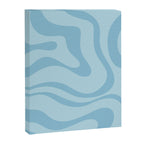 Light Aqua Blue Liquid Swirl Abstract Pattern Square Canvas Print Gallery Image 8