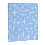 Light Blue Mid Century Modern Twinkling Stars Retro Atomic Pastel Pattern Canvas Print Gallery Image 8