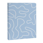 Light Blue Squiggle Maze Abstract Pastel Pattern  Canvas Print Gallery Image 8