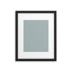 Light Blue-Gray Solid Framed Art Print Gallery Image 6