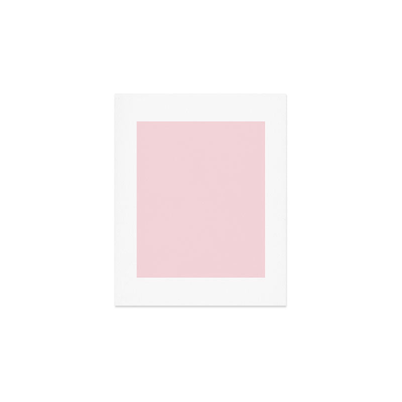 Light Bubblegum Pink Pastel Solid Art Print Gallery Image 1