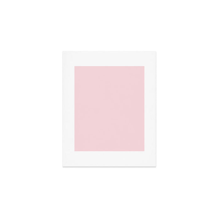 Light Bubblegum Pink Pastel Solid Art Print Gallery Image 1