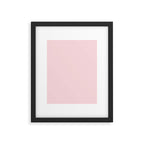 Light Bubblegum Pink Pastel Solid Framed Art Print Gallery Image 6