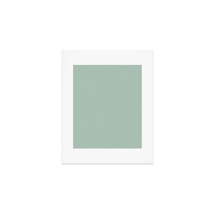 Light Celadon Blue Green Teal Mint Soft Pastel Solid Color Art Print Gallery Image 1