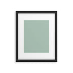 Light Celadon Blue Green Teal Mint Soft Pastel Solid Color Framed Art Print Gallery Image 6