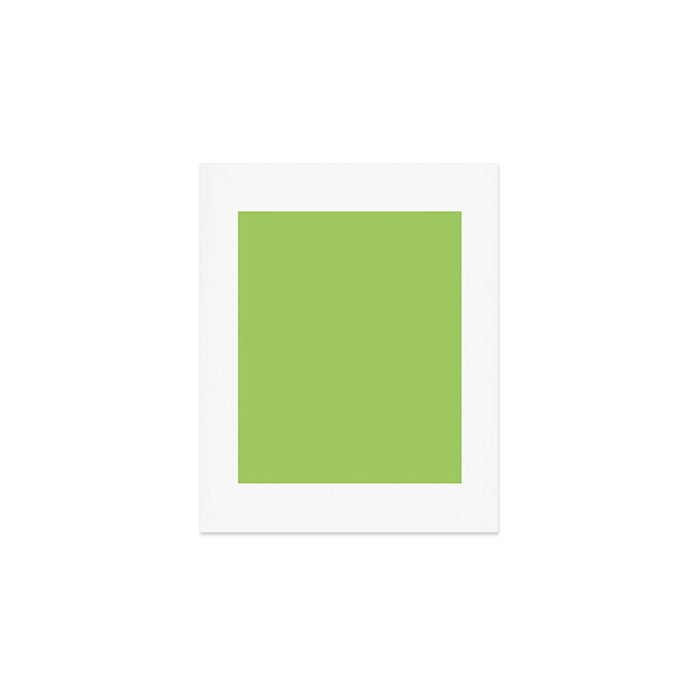 Light Green Lime Solid Color Art Print Gallery Image 1