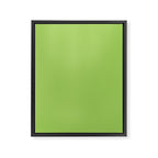 Light Green Lime Solid Color Framed Canvas Print Gallery Image 8
