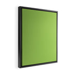 Light Green Lime Solid Color Framed Canvas Print Gallery Image 2
