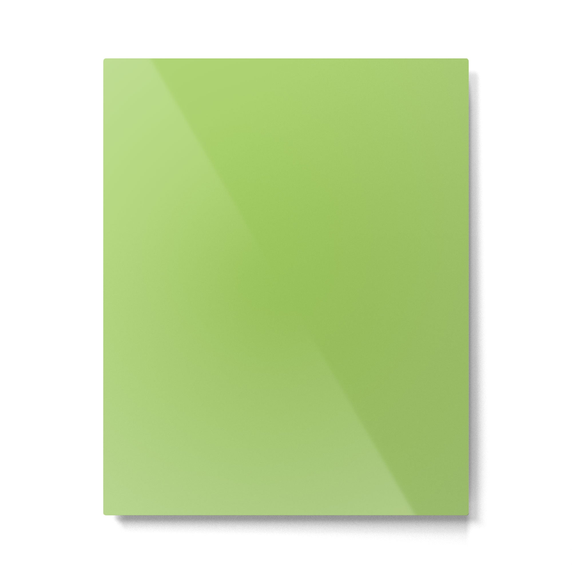 Light Green Lime Solid Color Metal Print Gallery Image 6