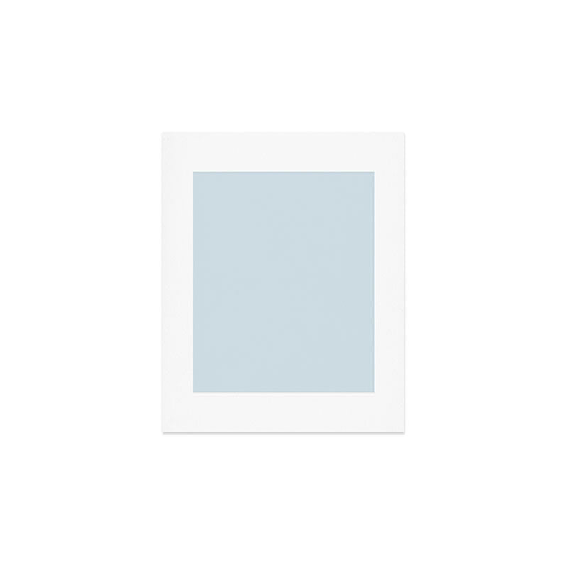 Light Ice Blue Pale Solid Color Art Print Gallery Image 1