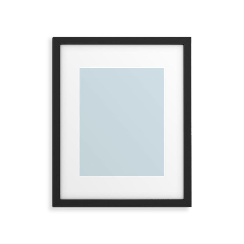 Light Ice Blue Pale Solid Color Framed Art Print Gallery Image 6