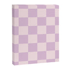 Light Lilac Checkerboard Check Pattern  Canvas Print Gallery Image 8
