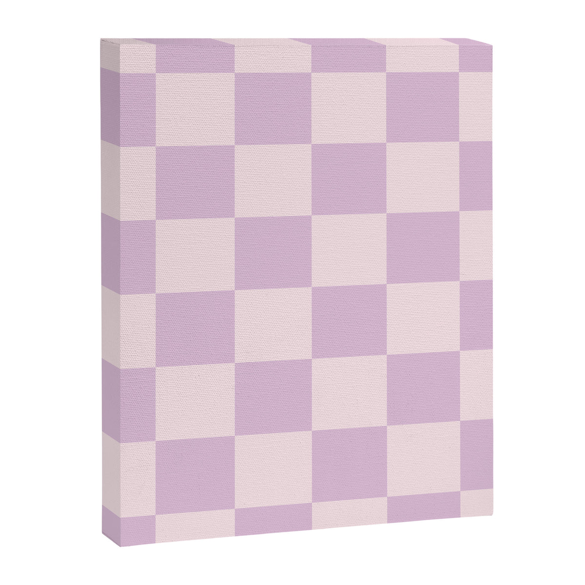 Light Lilac Checkerboard Check Pattern  Canvas Print Gallery Image 8