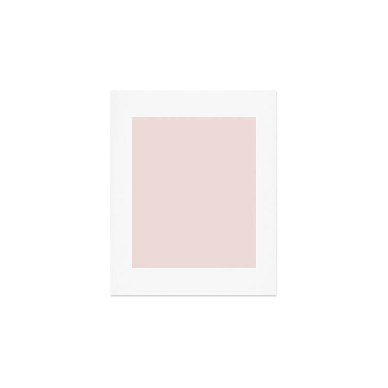 Light Millennial Blush Pink Solid Art Print Gallery Image 1