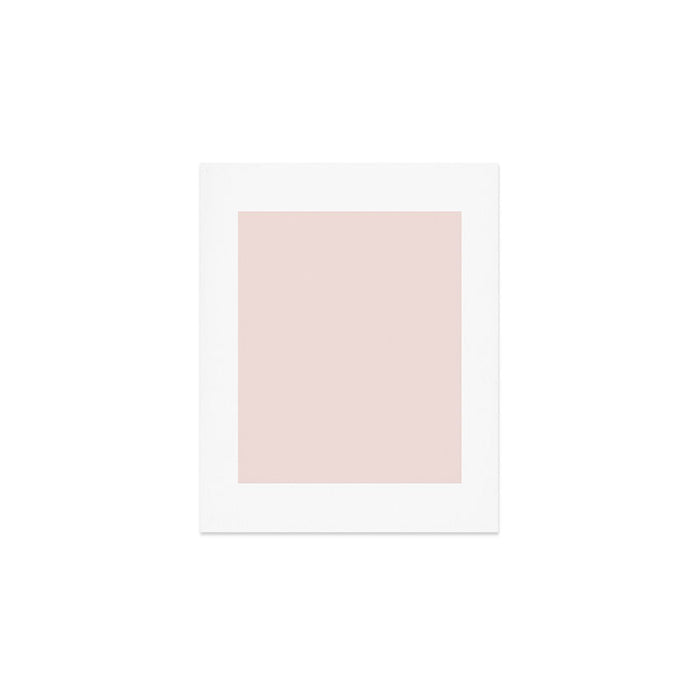 Light Millennial Blush Pink Solid Art Print Gallery Image 1