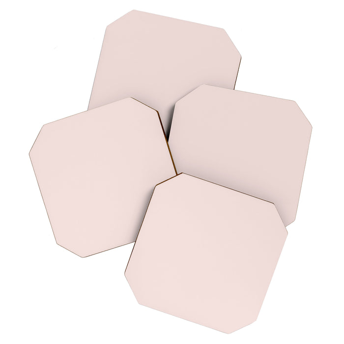Light Millennial Blush Pink Solid Coaster Gallery Image 1