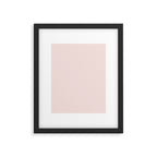 Light Millennial Blush Pink Solid Framed Art Print Gallery Image 6