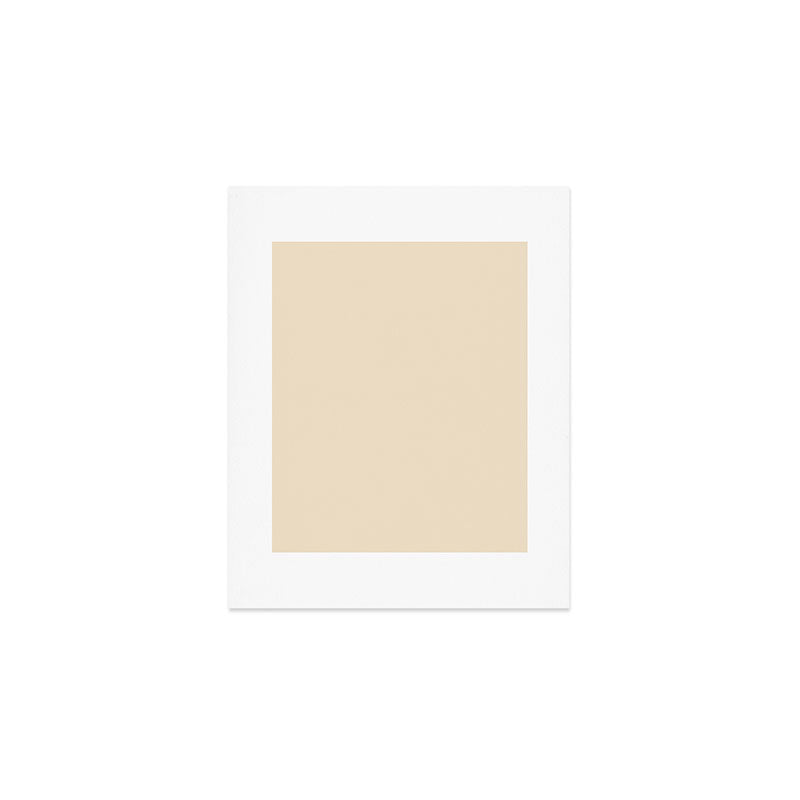 Light Neutral Cream Beige Solid Art Print Gallery Image 1