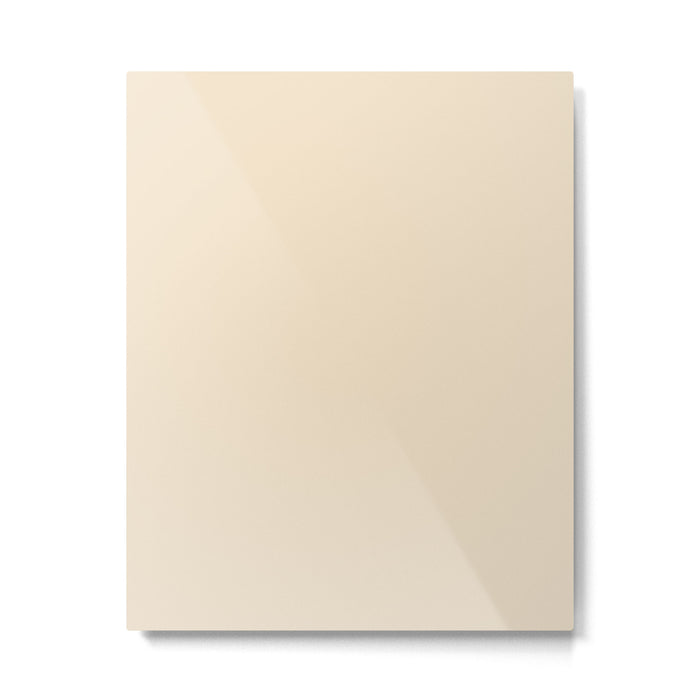 Light Neutral Cream Beige Solid Metal Print Gallery Image 1