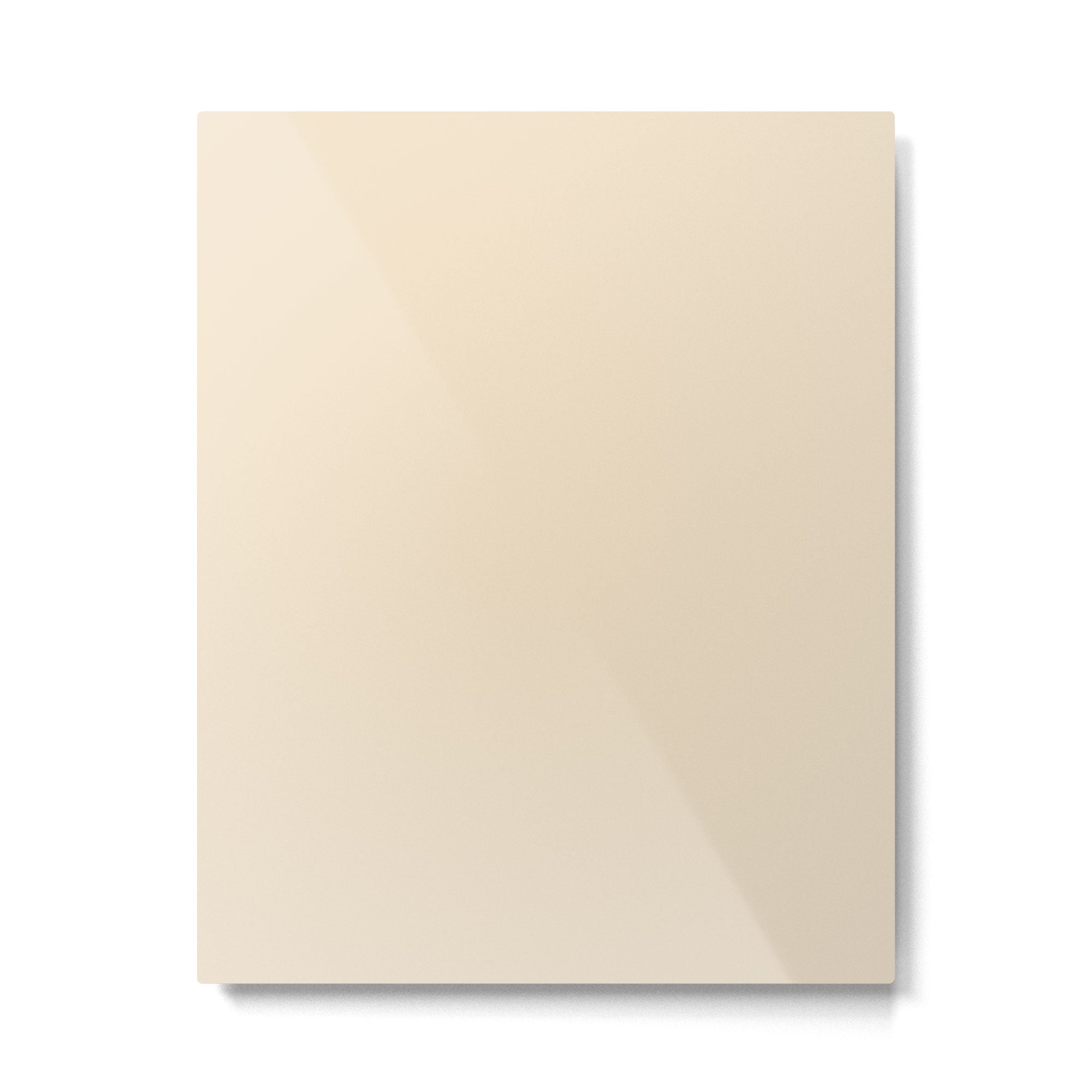 Light Neutral Cream Beige Solid Metal Print Gallery Image 6