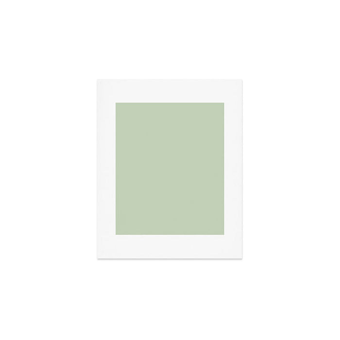 Light Pastel Kitchen Sage Solid Art Print Gallery Image 1