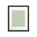 Light Pastel Kitchen Sage Solid Framed Art Print Gallery Image 6