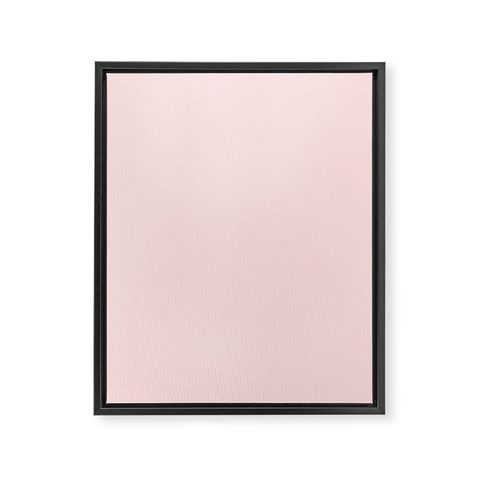 Light Pink Solid Color Framed Canvas Print Gallery Image 1