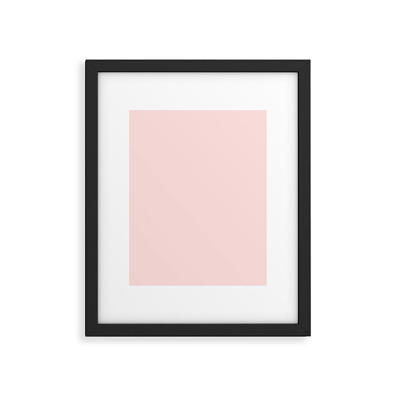 Light Pink Solid Color Framed Art Print Gallery Image 6