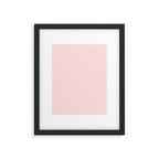 Light Pink Solid Color Framed Art Print Gallery Image 6