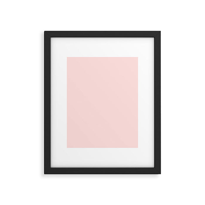 Light Pink Solid Color Framed Art Print Gallery Image 1