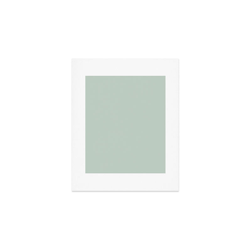 Light Sage Green Solid Art Print Gallery Image 1