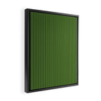 Lime Green and Navy Blue Ultra Fine Vertical Stripes Framed Canvas Print Gallery Image 2
