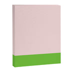 Lime Green and Pale Pink Fresh Minimalist Color Block Canvas Print Gallery Image 6