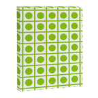 Lime Green Dot Grid Retro Modern Pop Pattern on White Canvas Print Gallery Image 8
