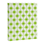 Lime Green Mid Century Modern Atomic Age Starburst Pattern Canvas Print Gallery Image 6