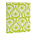 Lime Green Mid Century Modern Atomic Drops Retro Pattern on White Canvas Print Gallery Image 8
