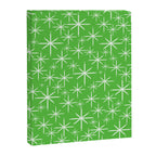 Lime Green Mid Century Modern Twinkling Stars Retro Atomic Pattern Canvas Print Gallery Image 8